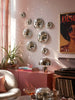 8/3pcs Disco Ball Wall Decor Hanging Ornament, With Adhesive Backing, Home Indoor Decoration, Reflective Atmosphere Creation